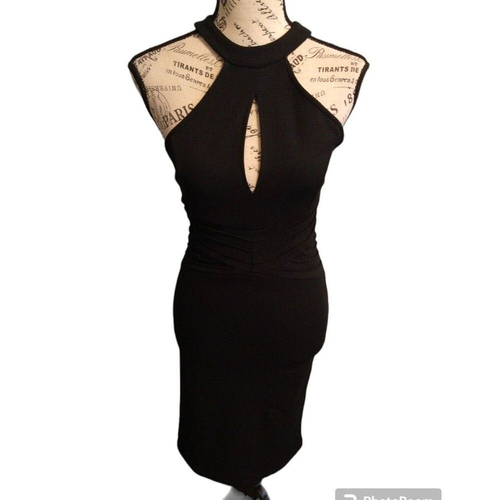 Love midi Sleeveless dress small black City Sexy Party